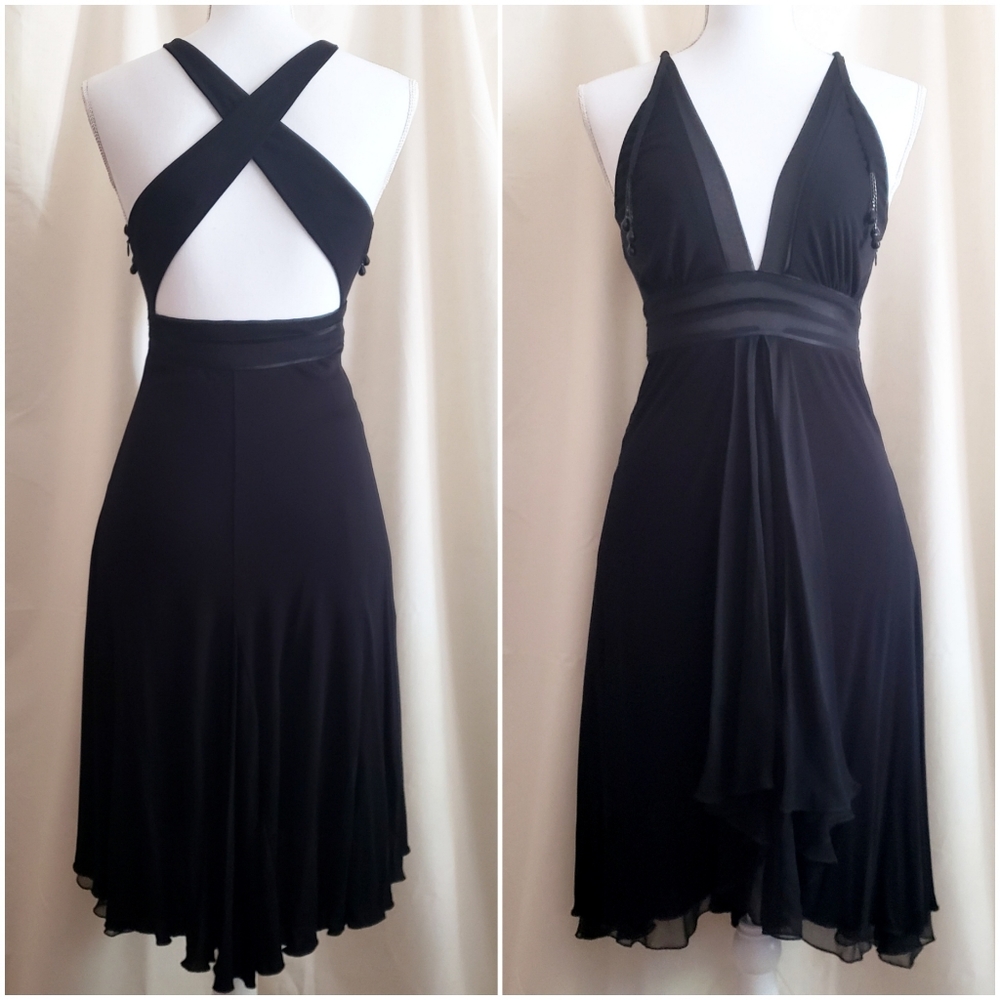 Bebe Silk Swing Dress